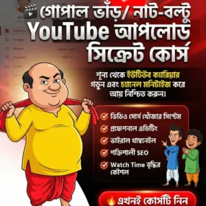 কার্টুন ভিডিও YouTube আপলোড সিক্রেট কোর্স